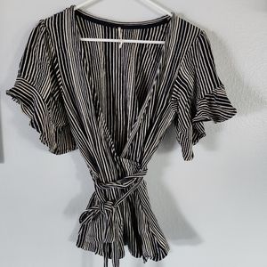 Free People Wrap Blouse